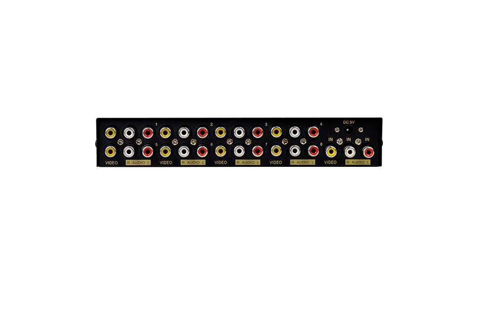 Av Splitter 8 Way - RCA Audio and Video Splitter -1 in 8 Out