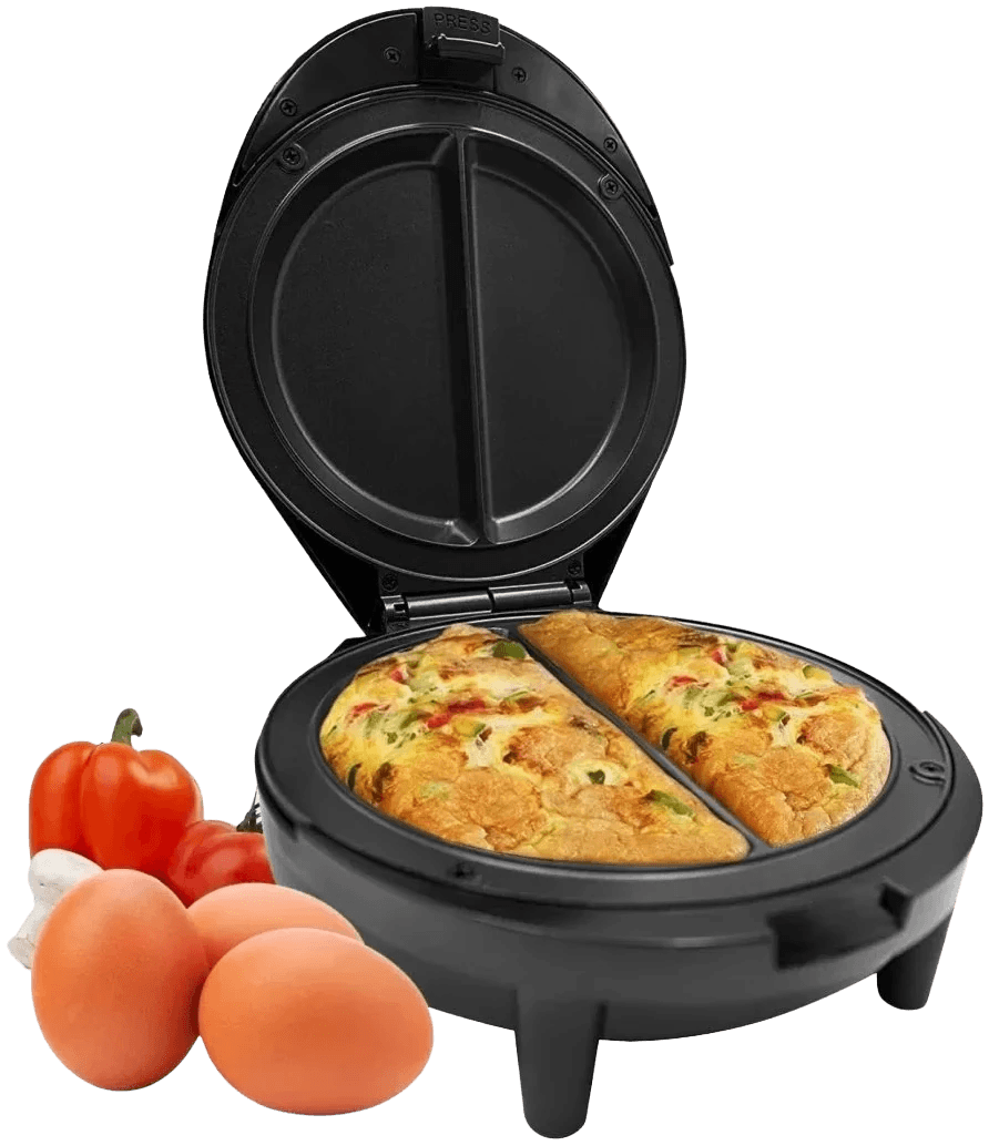 Geepas 2 Slice Non-Stick Omelette Maker, Egg Fryer GOM36535