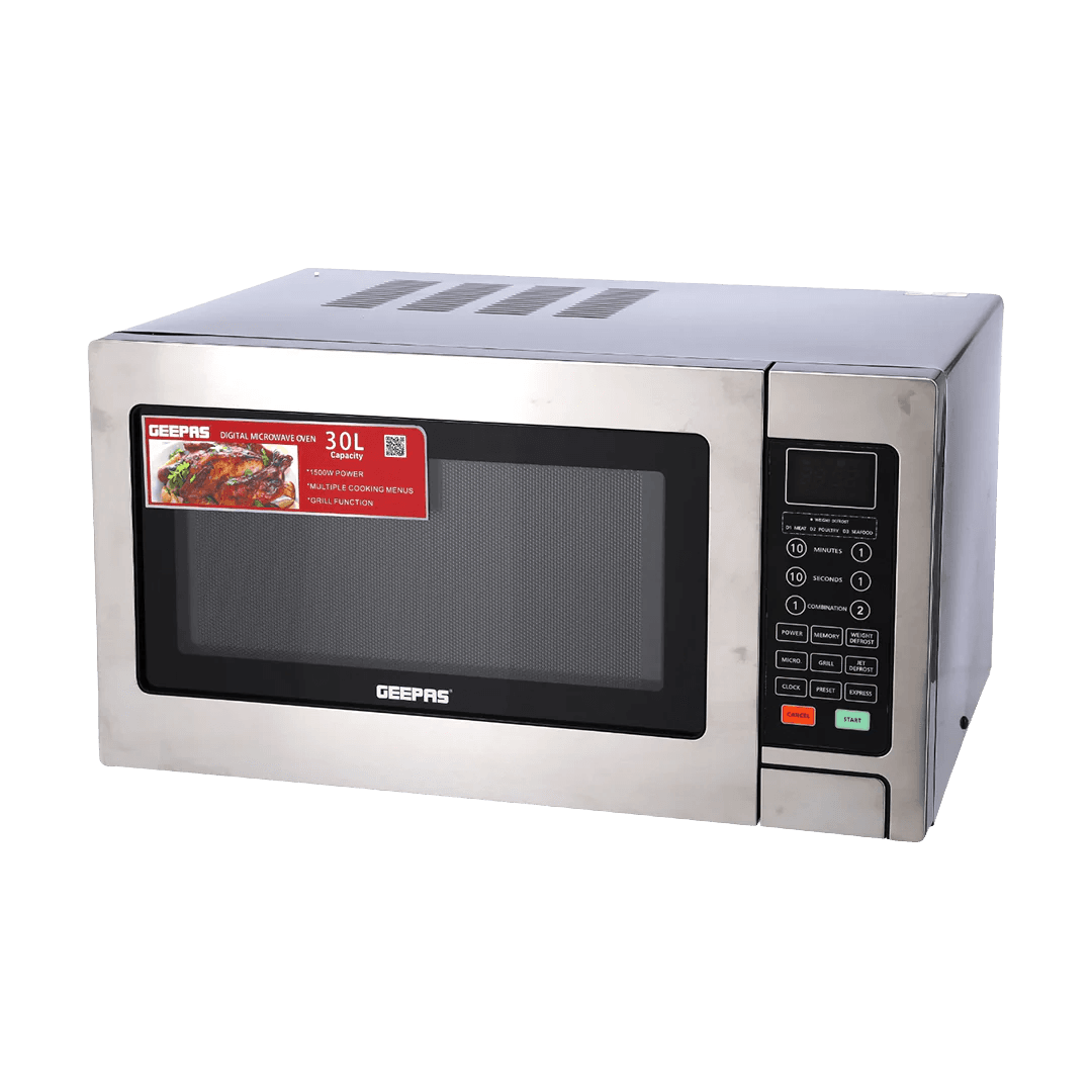 Geepas Digital Grill Microwave Oven GMO1897, 30L