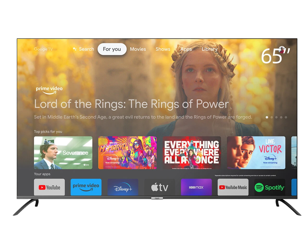 65 led android 4k uhd smart with frameless + BT