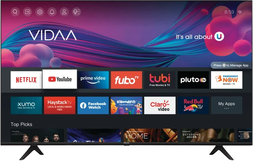 Hisense 55 Inch QLED UHD 4K 55Q6N Smart VIDAA TV