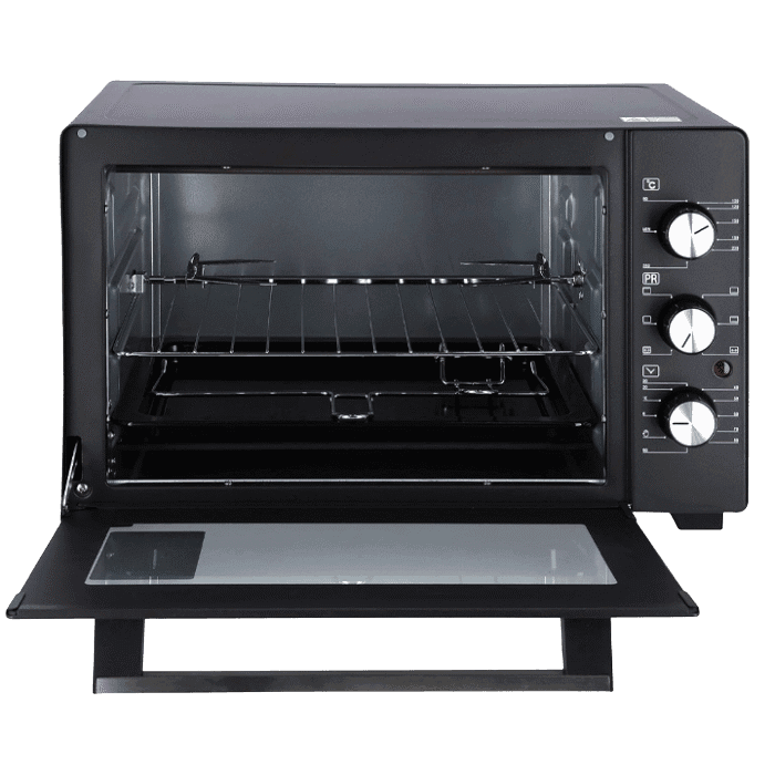 Krypton 30L Electric Oven Rotisserie 1600W Black, KNO5324