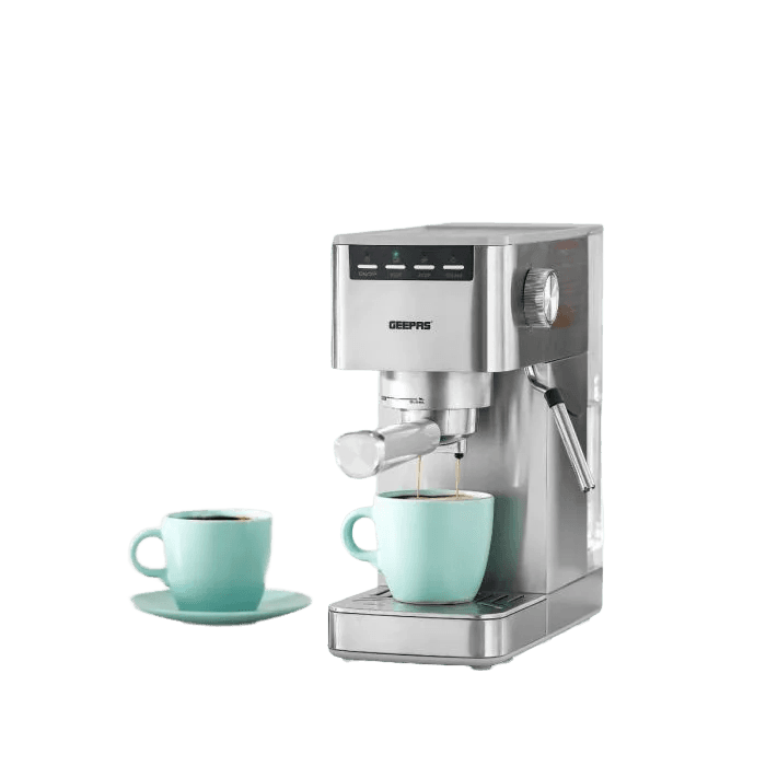 Geepas Espresso & Cappuccino Coffee Machine, 1250W – 1450W, GCM1415