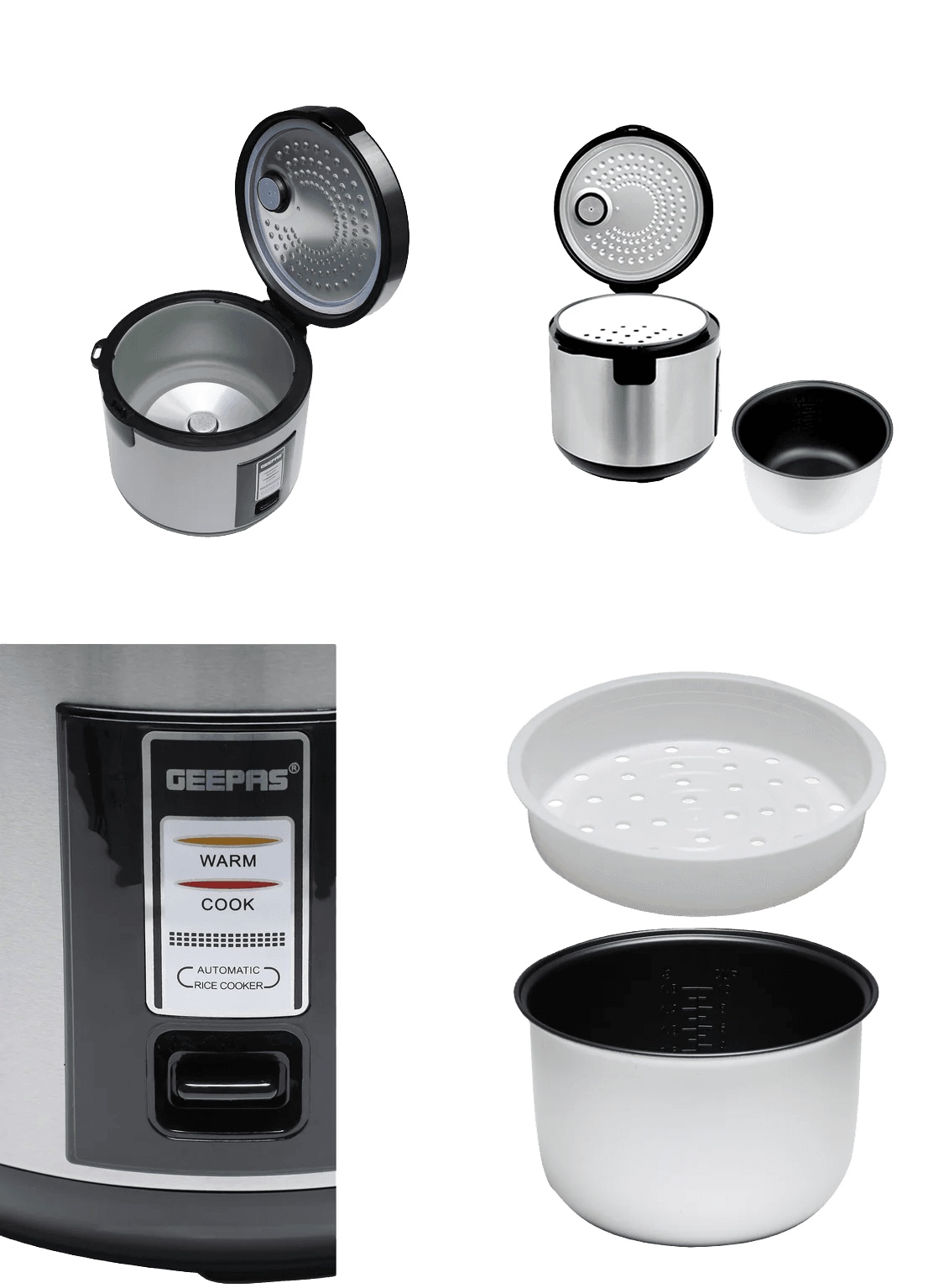 Geepas Automatic Rice Cooker GRC4330, 1.8L Large Capacity