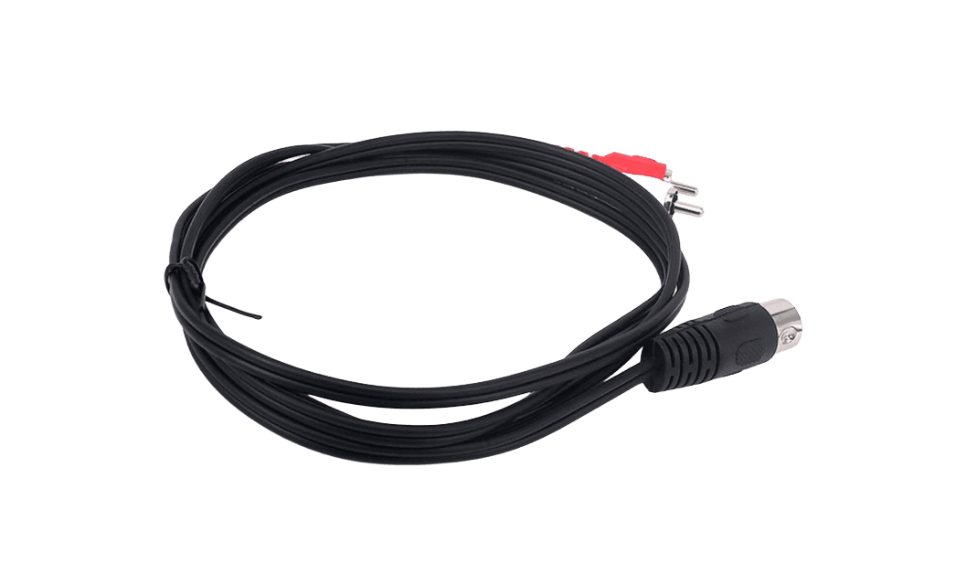 5 pin DIN to RCA Audio Video cable