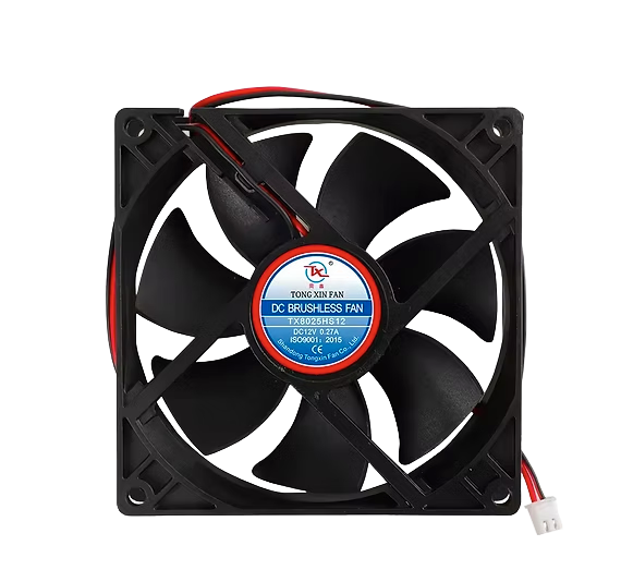 12V Axial DC Brushless Fan 80X80X25 Cooling Axial Fan