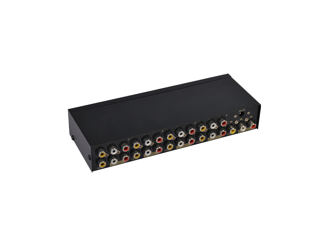 Av Splitter 8 Way - RCA Audio and Video Splitter -1 in 8 Out