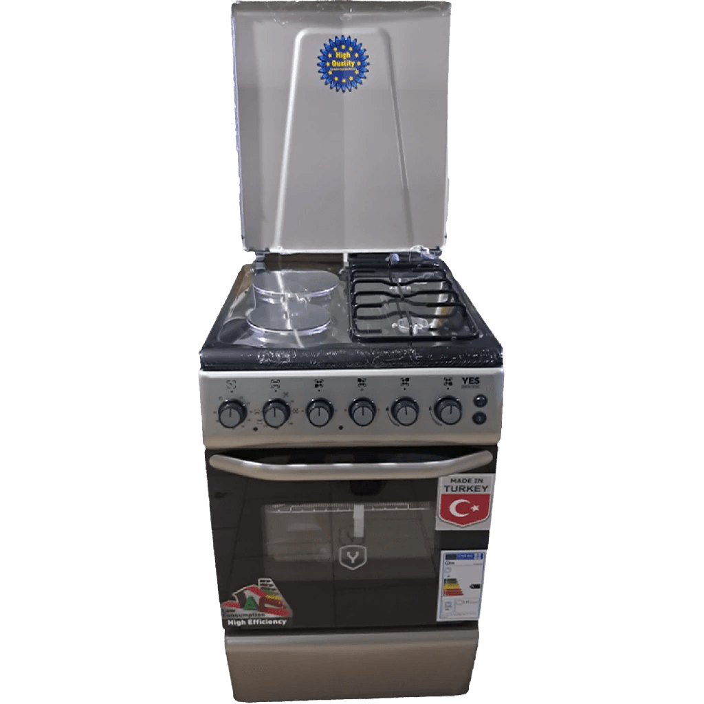 YS-5622 50*60 YES Cooker 2- Gas Burners + 2 Electric Plates