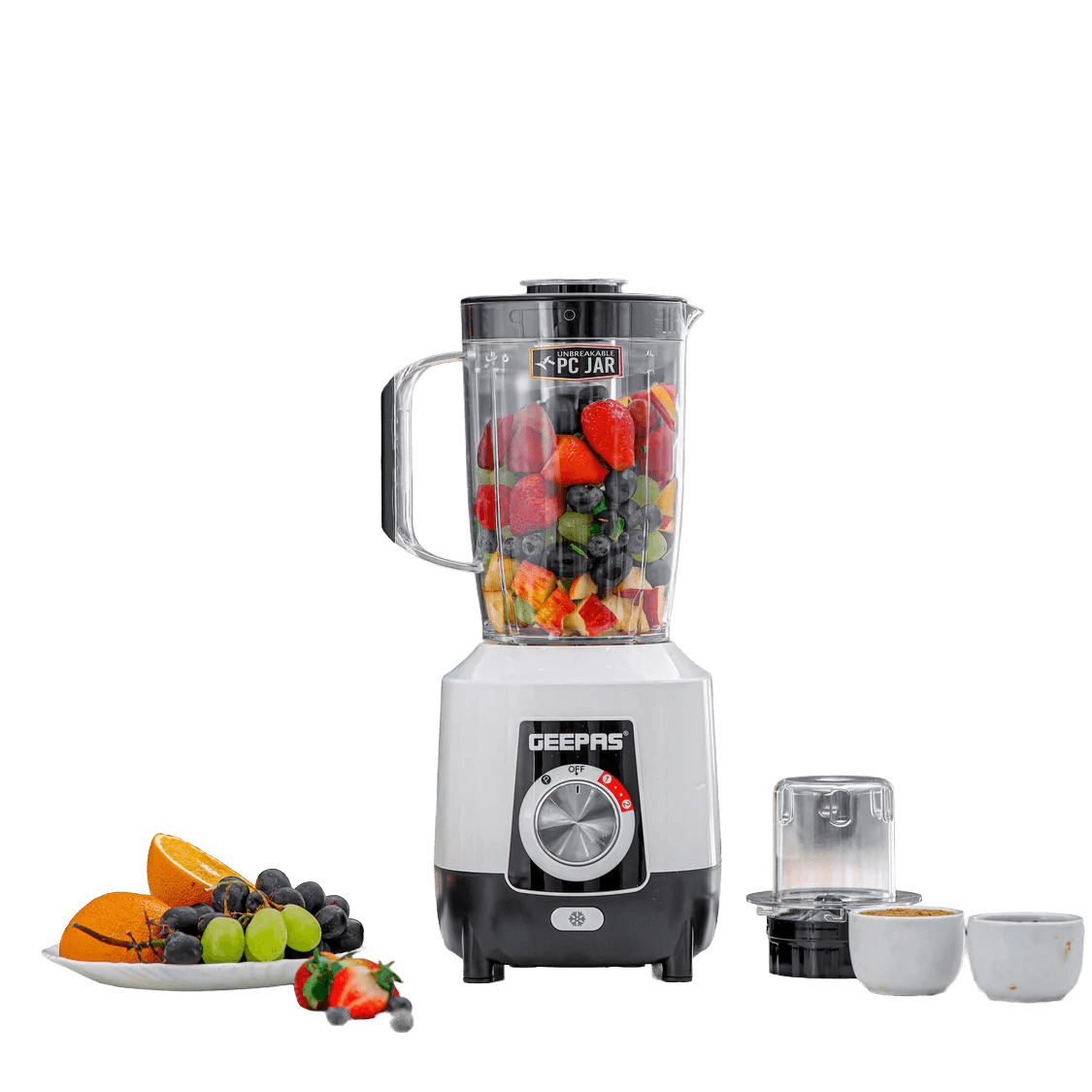 Geepas 2-in-1 Blender- GSB44027T/ 600 W