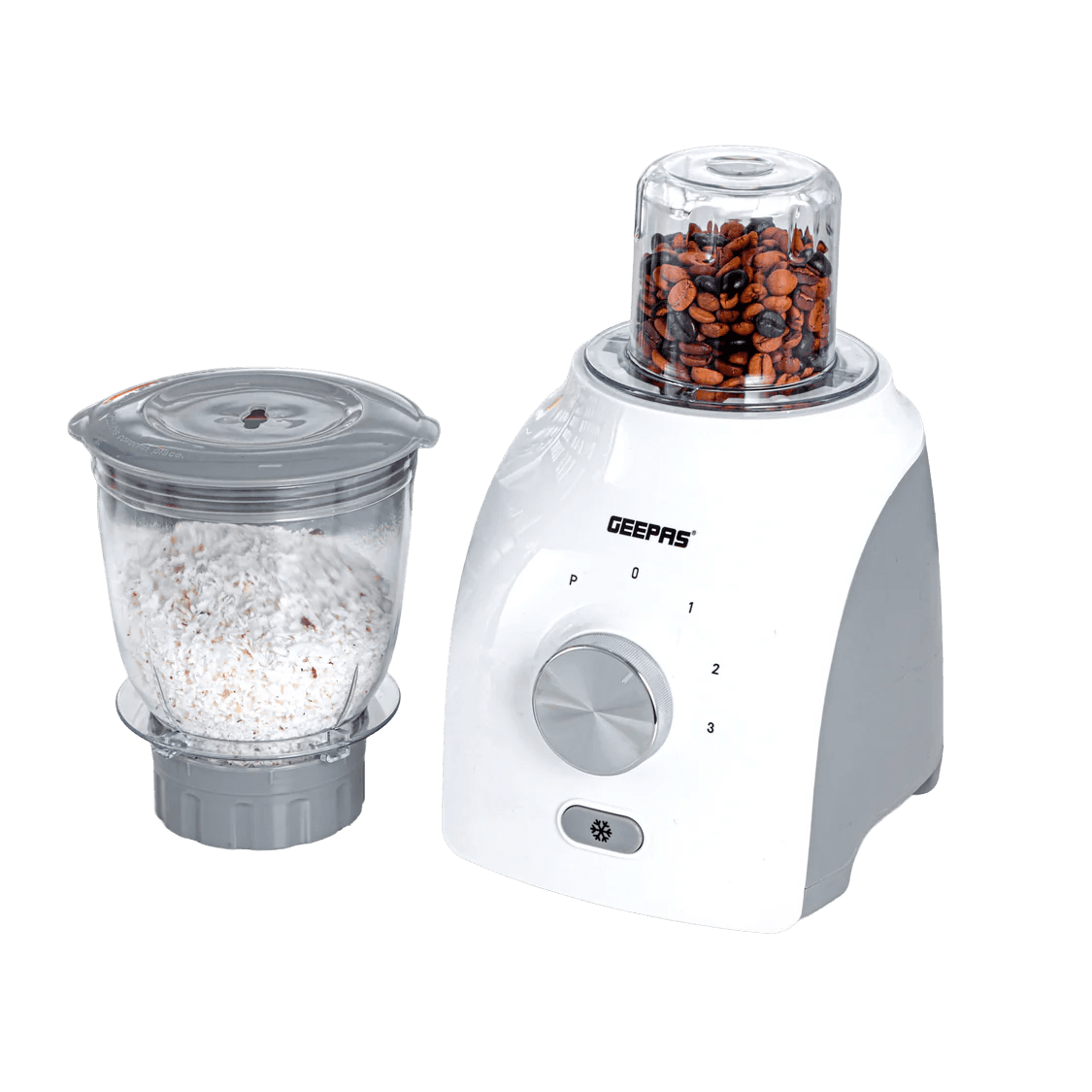 Geepas 3-in-1 Blender- GSB44034N/ 600 W, Powerful Motor