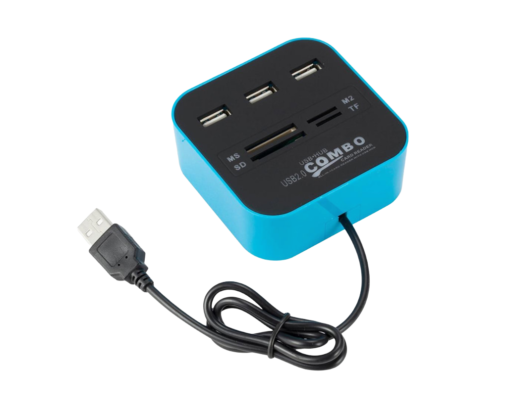 Smart USB hub Good quality USB hub 2.0 3 Ports + TF SD Card Reader Slot