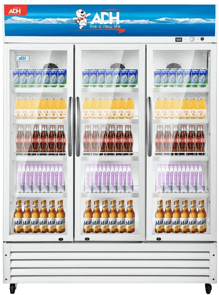 ADH 1035 – Litres Display Fridge, SC-85HB35 Triple Glass Door Display Chiller Refrigerator