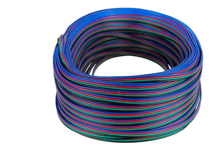 1m of 22AWG 0.34mm Ribbon Wire 4Pin Cable