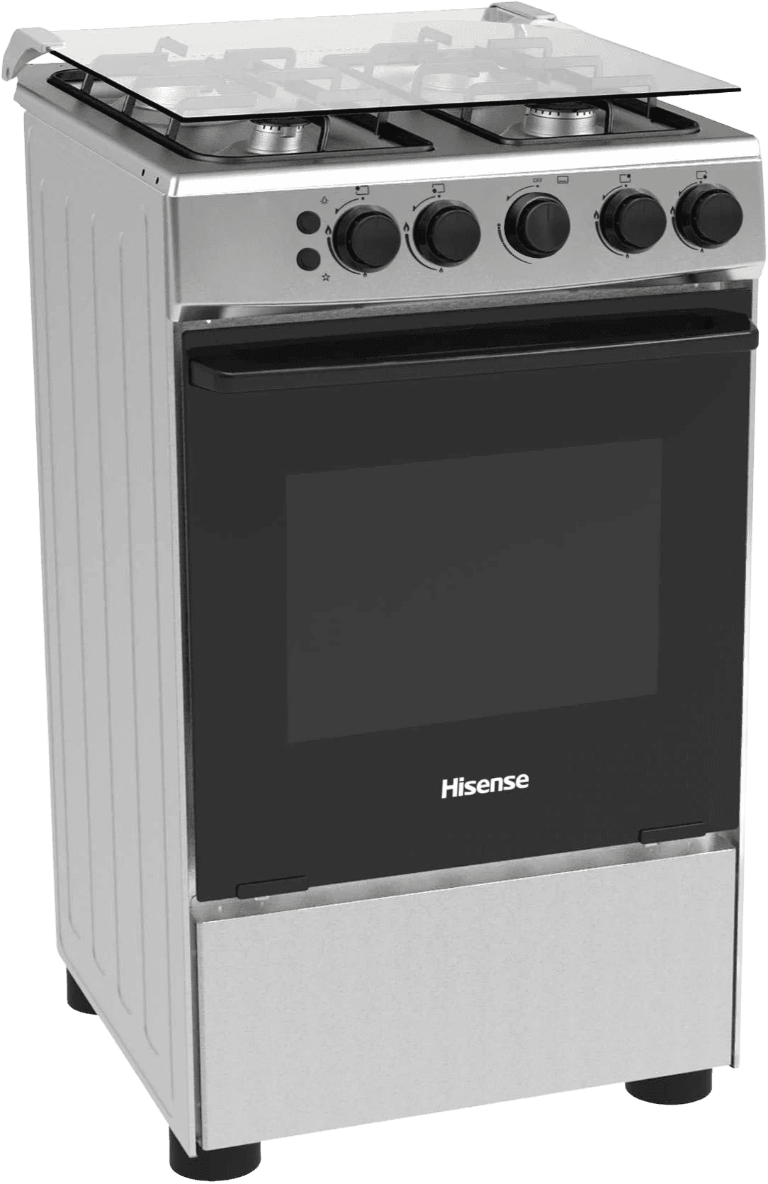 Hisense 50cm 4 Burners Full Gas Cooker with Gas Oven