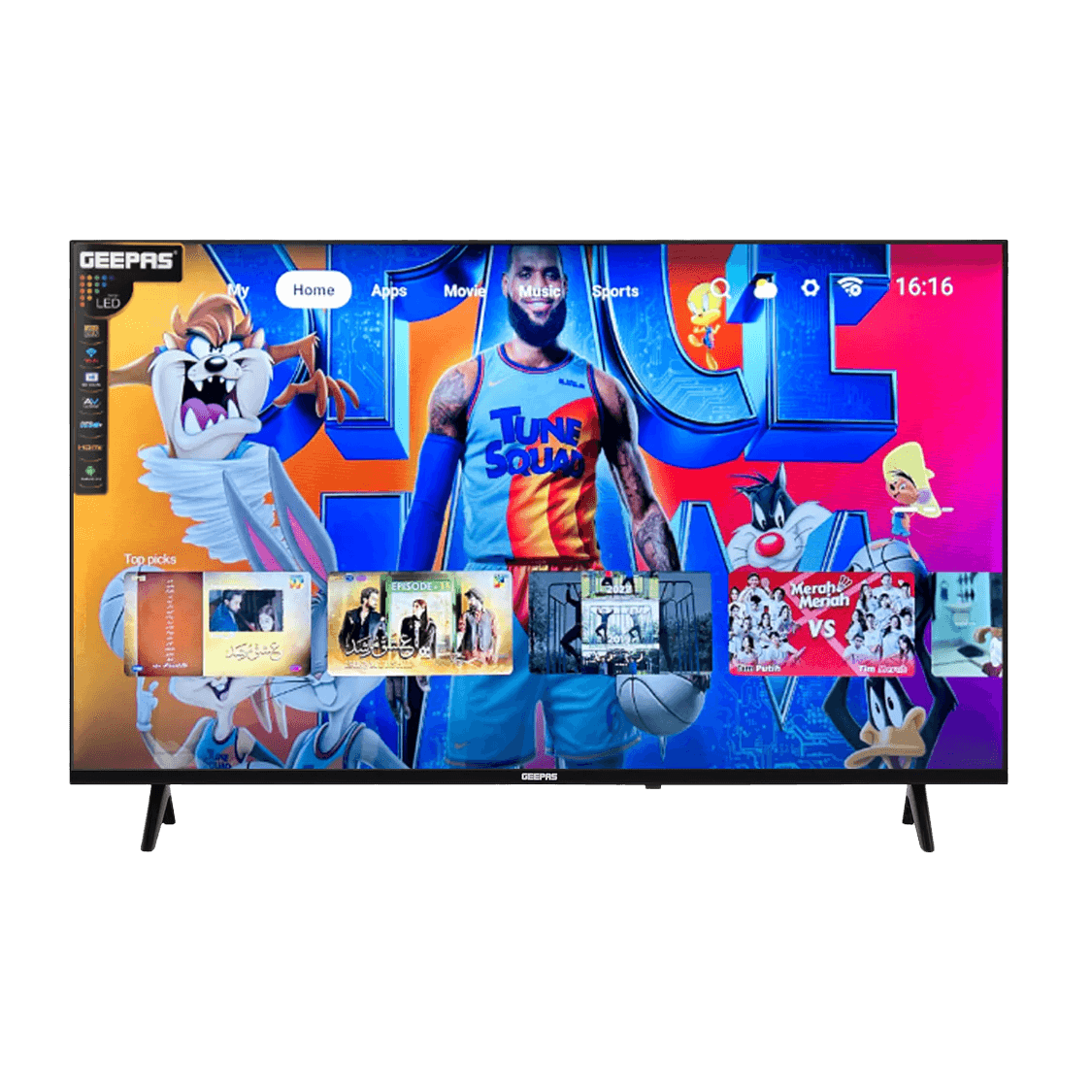 Geepas 43" Full HD LED TV GLED4323TSFHD