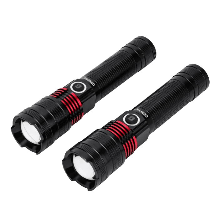 Geepas Rechargeable LED Flashlight- GFL4667