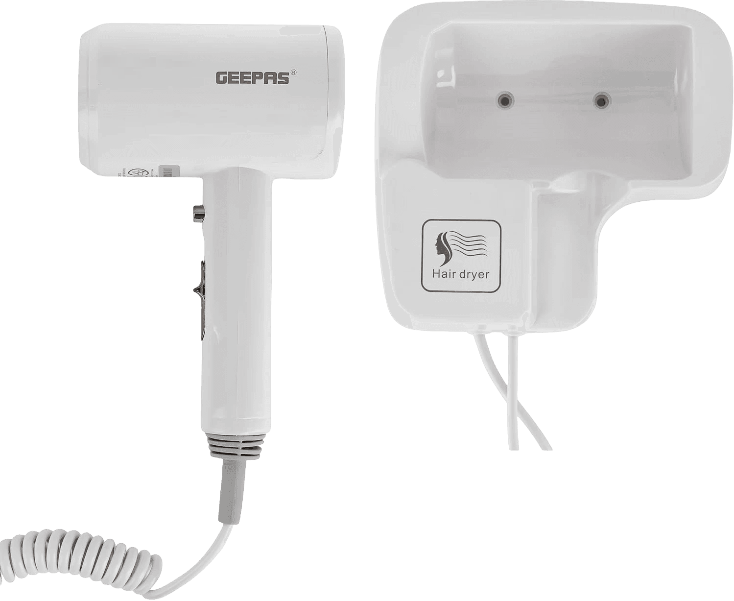 Geepas 1200 W Wall Mounted Hair Dryer -GHD86073