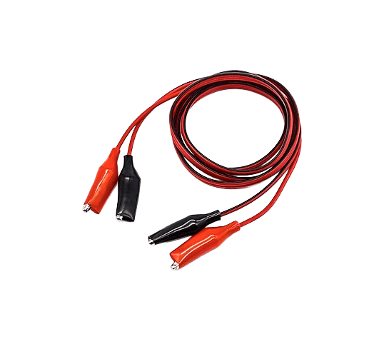 Double Crocodile Clip Cable Alligator Clip Red and Black 2 Wires