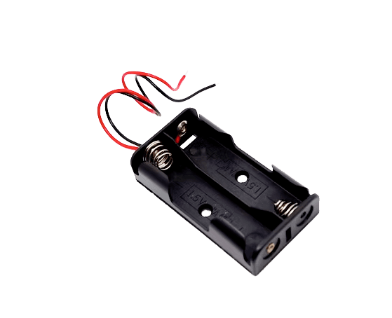 2xAA 3V Battery Holder with 2 wire leads 2xAA Batteries in series