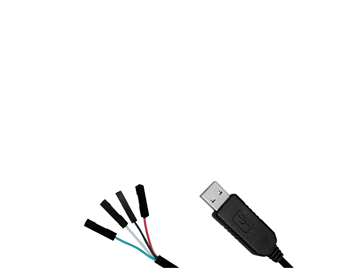 USB to Rs232 Serial Cable 4 Way 2.54 Female Sockets