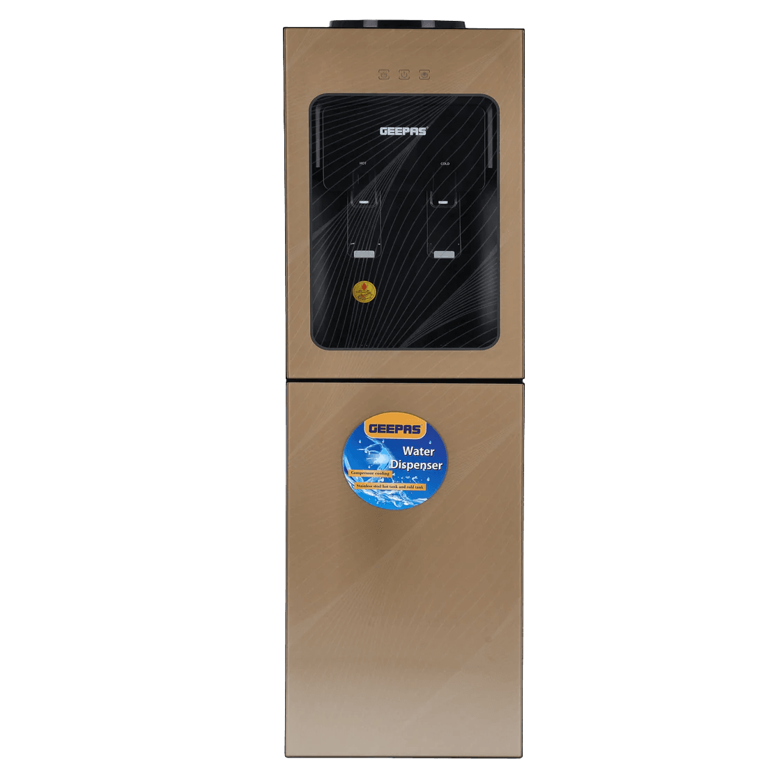 Geepas GWD8363 Hot & Cold Water Dispenser with Refrigerator