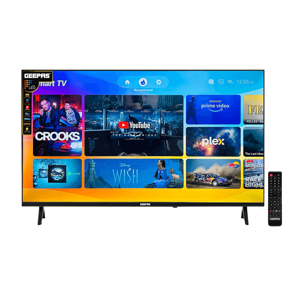 Geepas GLED6538SEUHD 65 Inch Ultra HD Smart LED TV