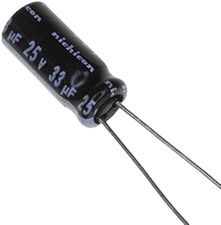 33uF 25V Electrolytic Capacitor