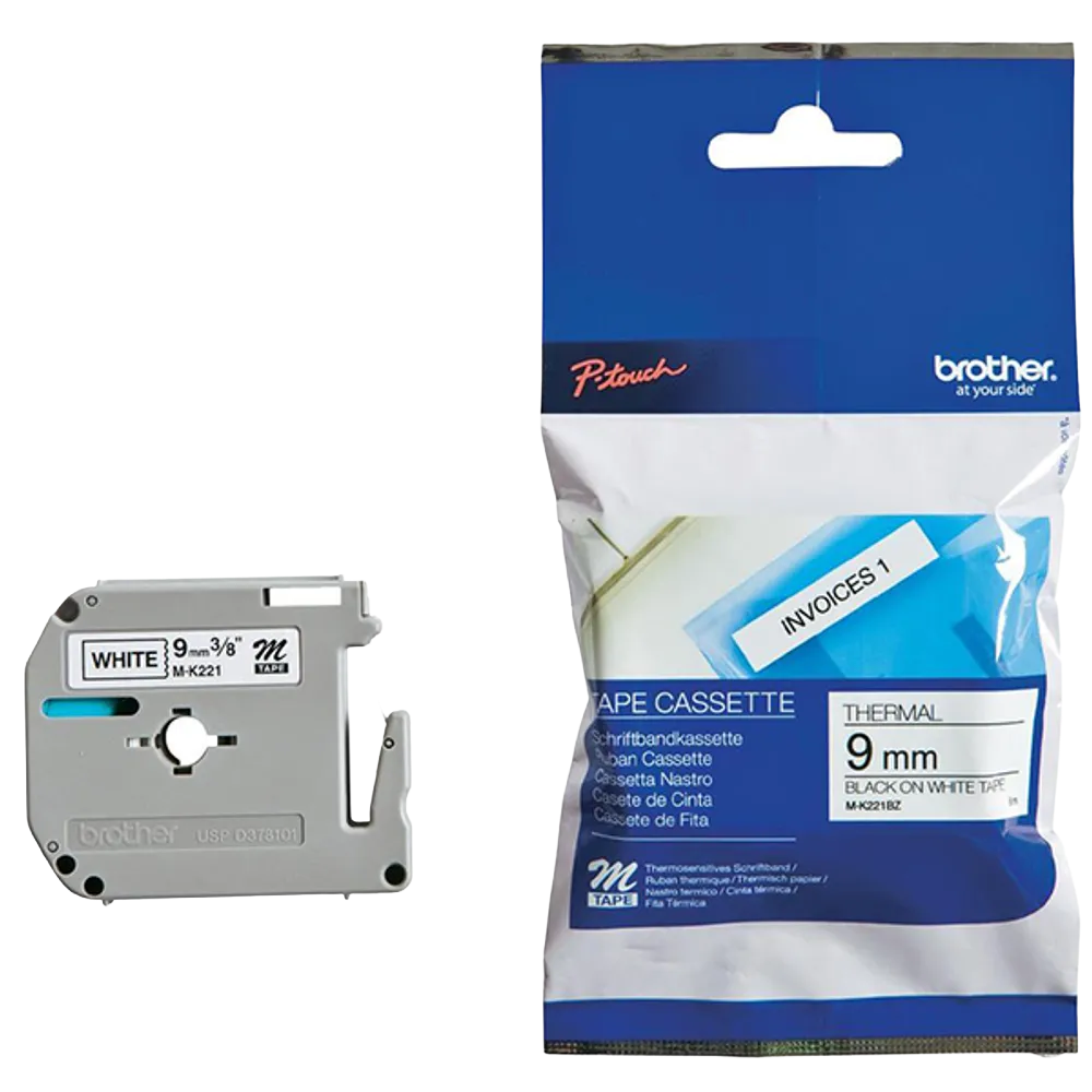 Brother P-Touch M Tape 9mm
