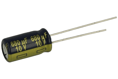 680uF/10V Electrolytic Capacitor