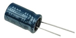 3.3uF 450V Electrolytic Capacitor