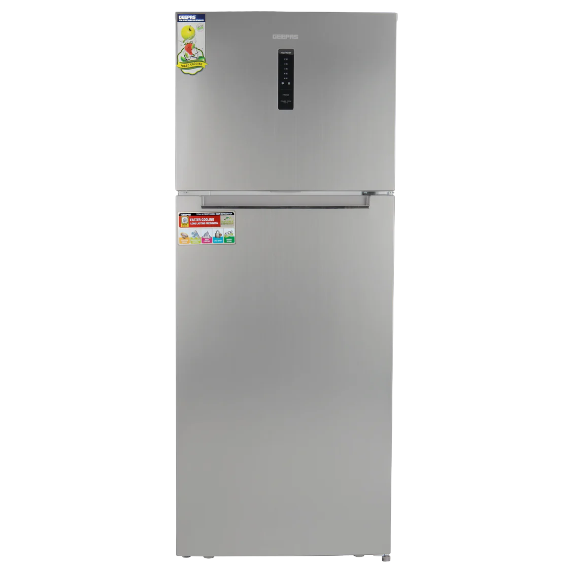 Geepas GRF5109SXHN 500L Double Door Refrigerator