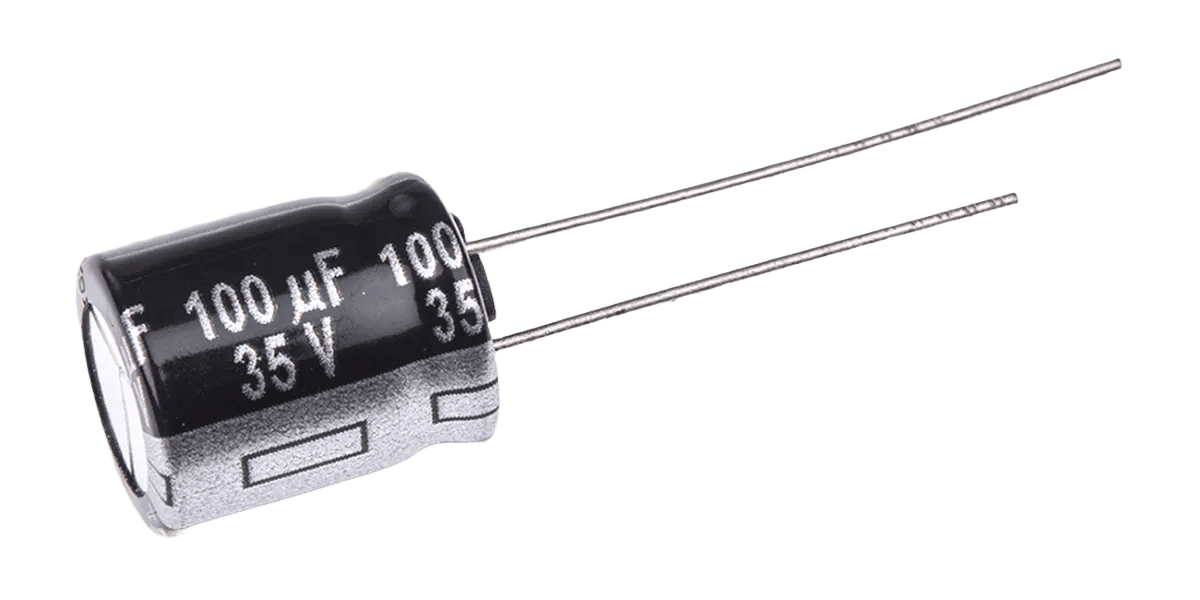 100μF Electrolytic Capacitor 35V dc
