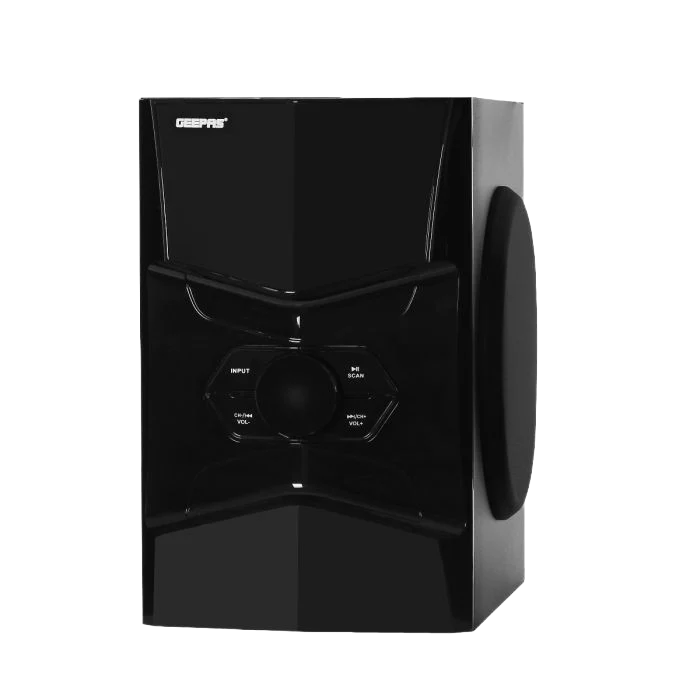 Geepas 5.1 Channel Multimedia Speaker System with Remote Control- GMS8578