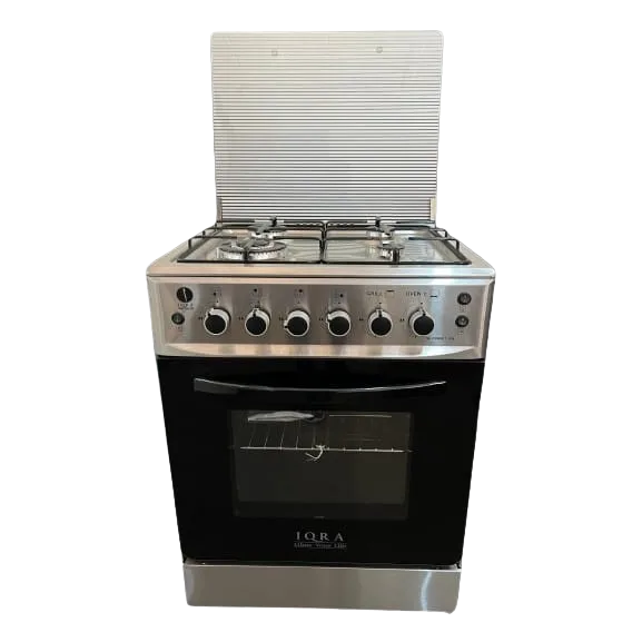 IQRA 60x60cm Cooker; 4 Gas with Gas Oven, Pulse Ignition - IQ-FC6601SS
