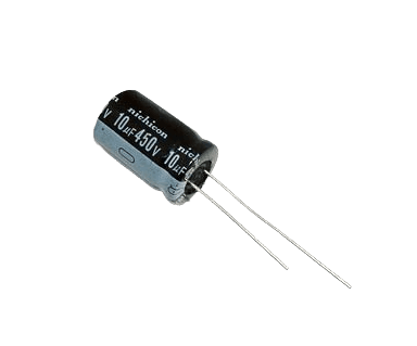 450V/10uF aluminum electrolytic capacitors