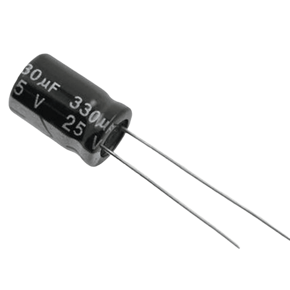330uF 25V 330MFD 25Volt Electrolytic Capacitor