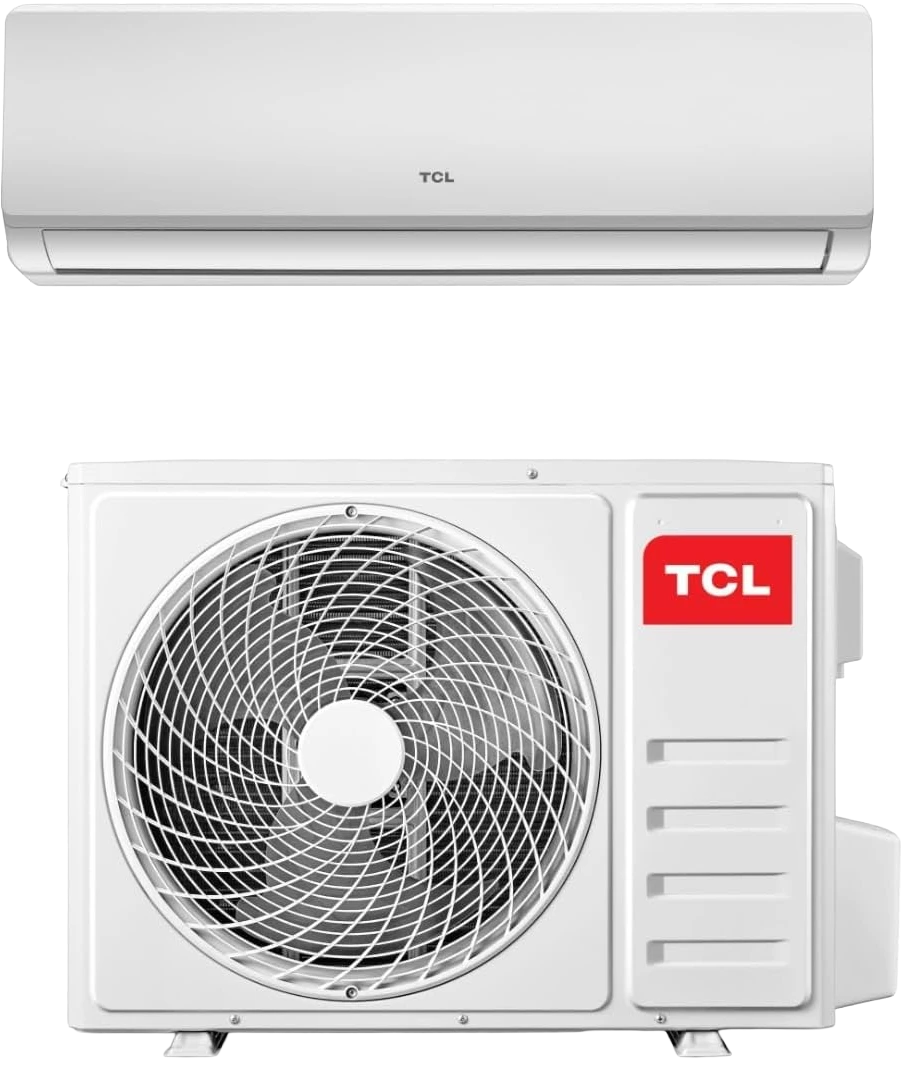 TCL 9000 BTU Wall Split Air Conditioner TAC-9CSA/XA41, Rotary Compressor AC, T3 Tropical, R410A Gas, Fast Cooling, Gold Fin, 4 Way Airflow, Sleep Mode