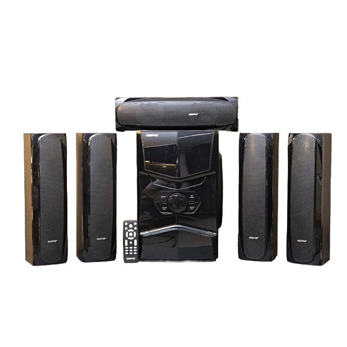 Geepas 5.1 Channel Multimedia Speaker System with Remote Control- GMS8578