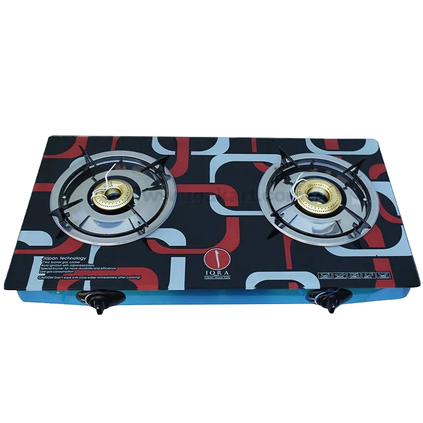 IQRA Double Burner Gas Stove IQ-GS2BG