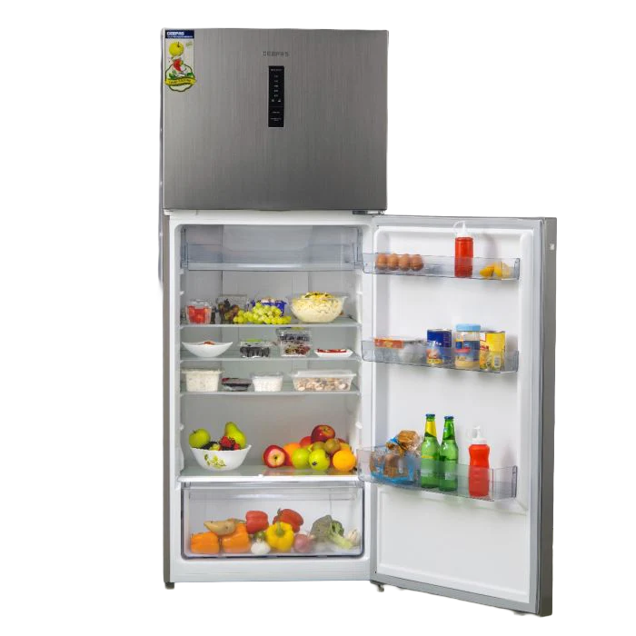 Geepas GRF5109SXHN 500L Double Door Refrigerator