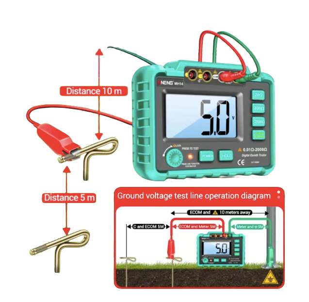 Aneng MH14 Earth Resistance Tester