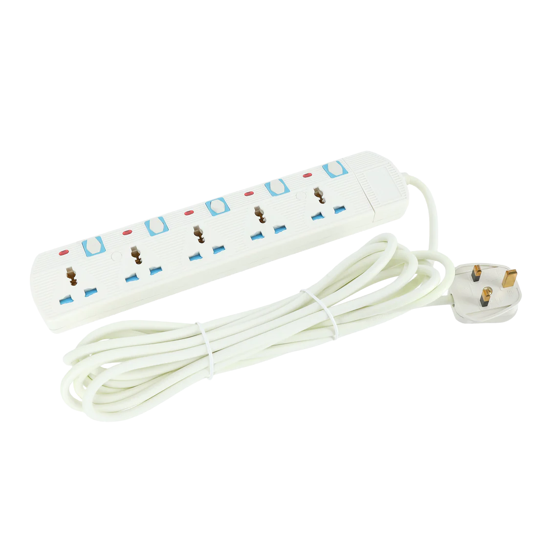 Geepas GES58013 5-Way Extension Socket | 3M Cord