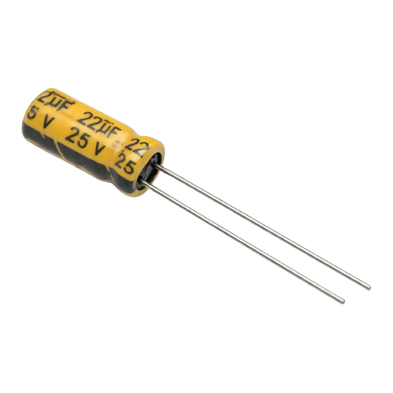 22uF 25V Aluminum Radial Electrolytic Capacitor