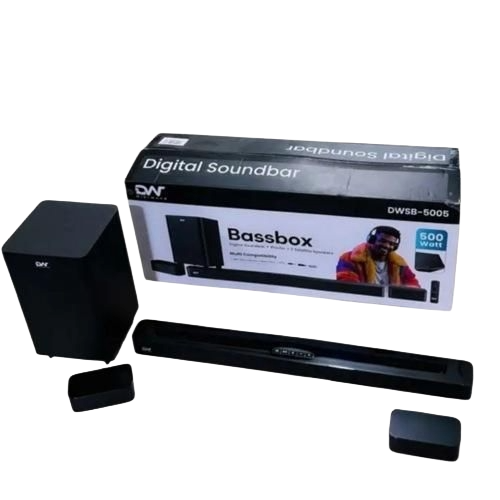 Digiwave DWSB5005 5.1 Channel Wireless Big Sound Bar with Wired Subwoofer