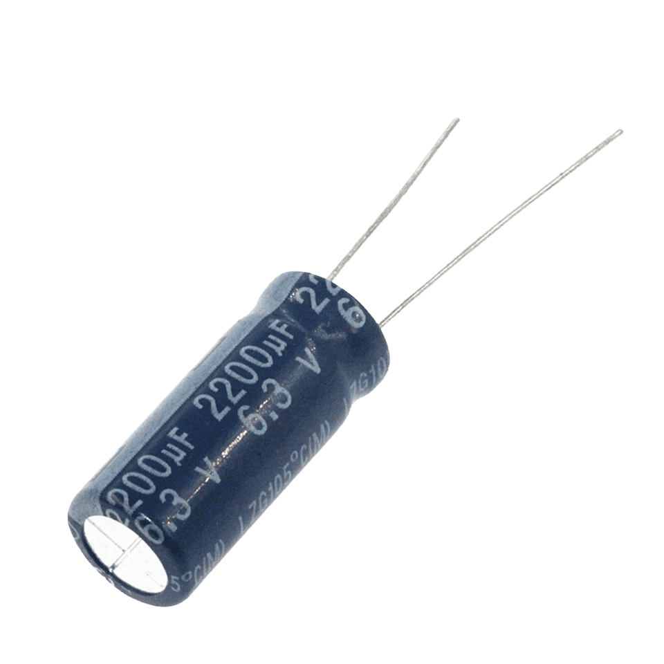 2200uf 6.3volt aluminum electrolytic capacitor