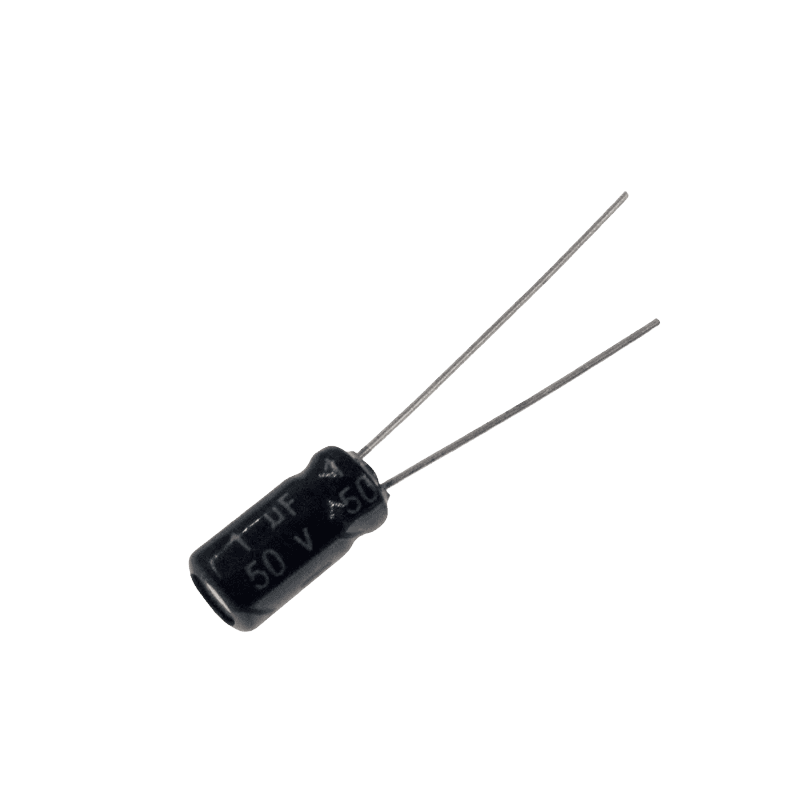 50v 1uf 50 volt aluminum electrolytic capacitor