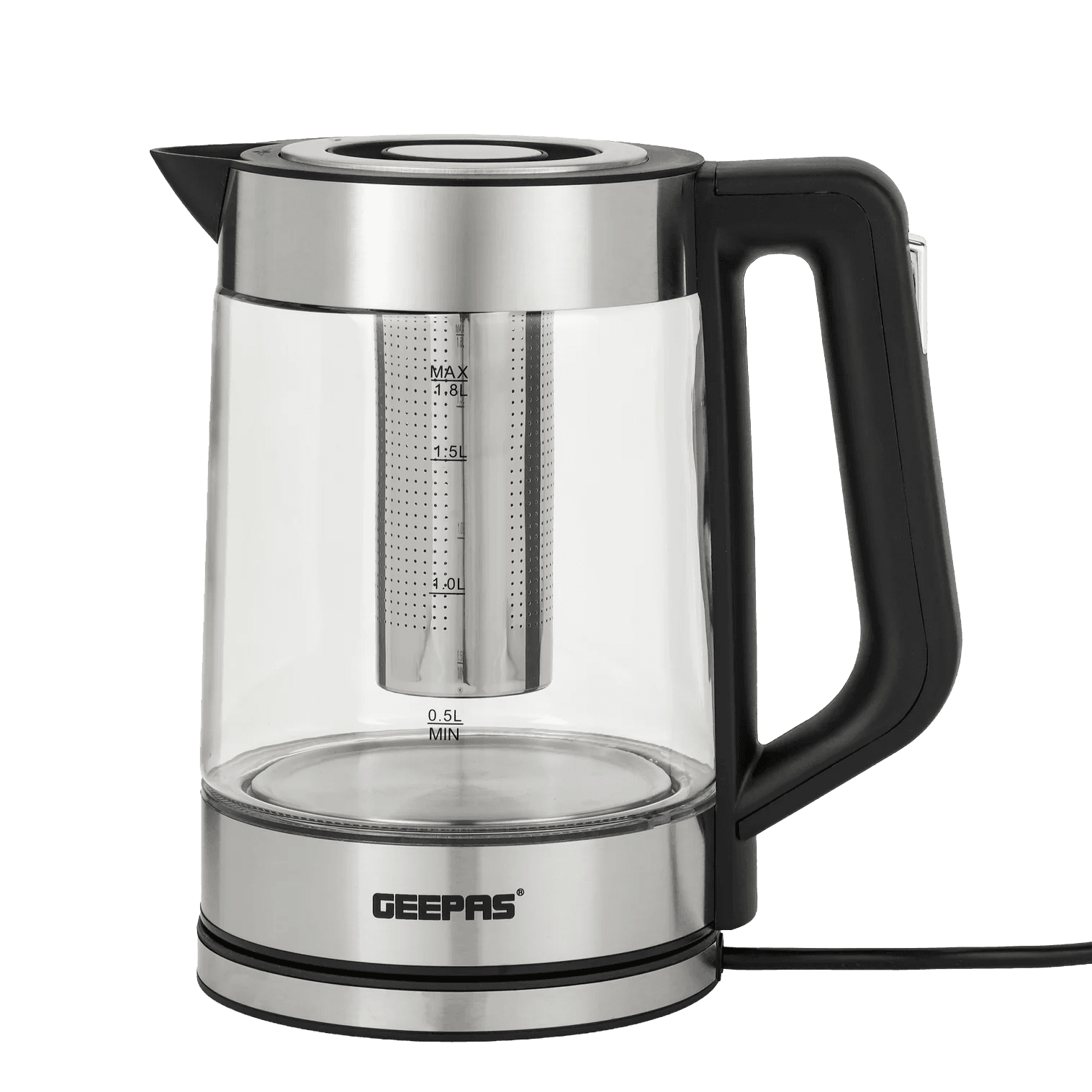 Geepas Double Layer Glass Kettle, 1.7 Ltr Capacity, GK38049