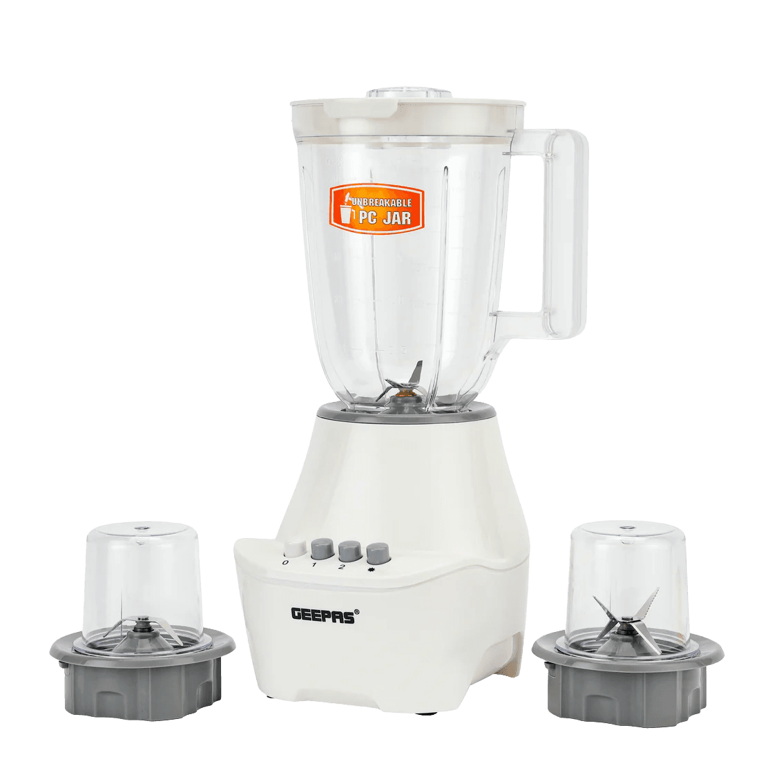 Geepas 3-in-1 Blender- GSB6104N| 400W Powerful Motor